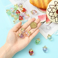 20шт 5 цвета прозрачные акриловые подвески&nbsp;TACR-CJ0001-74