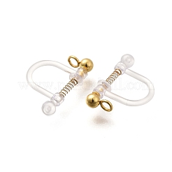 201 закрепка для сережек-клипс из нержавеющей стали&nbsp;STAS-F311-15G