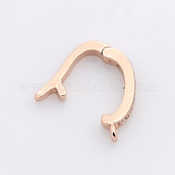 Латунный микро-проложенный кубический цирконий усиливает и укорачивает подвесные поручни ZIRC-P007-03RG-NR