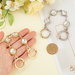 2 шт. 2-цветный удлинитель ремешка для сумки из сплава и стекла&nbsp;FIND-CN0001-71