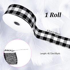 Полиэстеровая тартановая проволочная лента&nbsp;OCOR-WH0077-087A