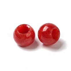 Натуральные европейские бусины из белого нефрита (окрашенные)&nbsp;G-N342-03Q