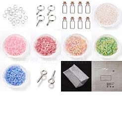 Стеклянные брелки для бутылок желаний&nbsp;HJEW-JKC01227