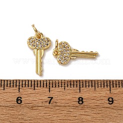 Латунные микропаве прозрачные кубические циркониевые подвески&nbsp;KK-A270-03H-G