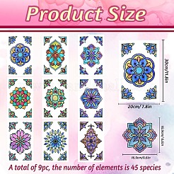 Статические наклейки на окна из пвх AJEW-WH0583-020