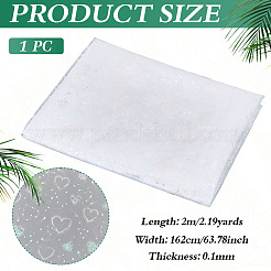 Полиэстеровая сетчатая ткань с рисунком в виде сердца&nbsp;DIY-WH0591-146A