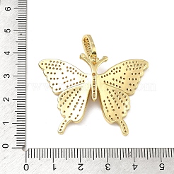 Латунные микропаве прозрачные подвески с фианитом&nbsp;KK-O127-28G