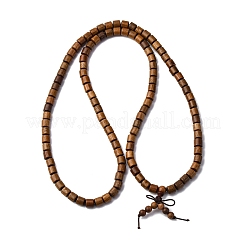 Деревянные круглые бусины браслеты обертывания&nbsp;LS-BJEW-U041-02B