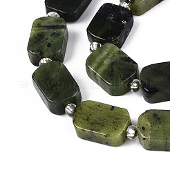 Бусы из натурального канадского нефрита&nbsp;G-T138-26A-07