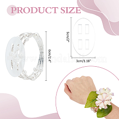 5шт. многорядные браслеты из сплава со стразами для женщин&nbsp;BJEW-WR0001-03P