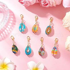 Подвески с принтом в виде ракушек каури&nbsp;HJEW-JM03787