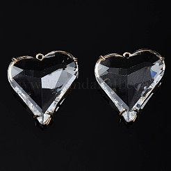 Прозрачные стеклянные подвески&nbsp;X-GLAA-Q088-022