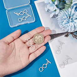 6 шт. в упаковке застежки-тоггл с покрытием из латуни&nbsp;KK-BC0013-84