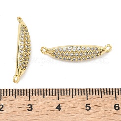 Латунные микропаве прозрачные кубические цирконии конский глаз звенья соединительные подвески&nbsp;KK-P345-69G