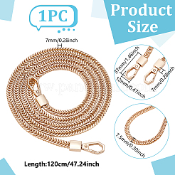 1 шт. цепи из сплава пшеницы для сумок&nbsp;PURS-UN0001-16