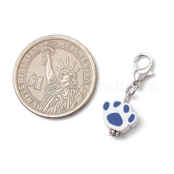 Подвесные украшения из полимерной глины и бусин в тибетском стиле ручной работы&nbsp;HJEW-JM03278