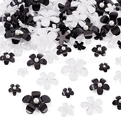 100 шт. 10 стиля цветочных кабошонов из смолы&nbsp;RESI-TA0004-28A