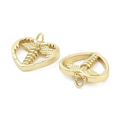 Латунные микро проложить кубического циркония подвески&nbsp;KK-H527-02B-G