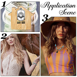 60 шт. 5-х цветные подвески в виде шляпы из сплава в тибетском стиле&nbsp;FIND-SC0010-86