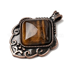 Естественно тигровый глаз ромб подвески&nbsp;G-A297-03R-17