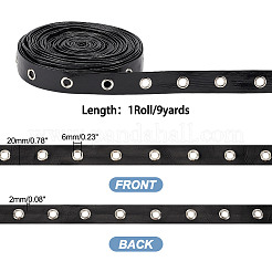 Лента из искусственной кожи длиной 9 ярд с люверсами из сплава с платиновым покрытием&nbsp;OCOR-AR0001-64A