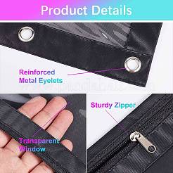 2 шт. двухцветная ткань Оксфорд с футлярами для ручек из сплава для папки-регистратора на 2 кольцах&nbsp;AJEW-CP0007-98