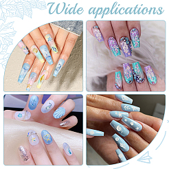 3 шт. 3 стиля пластиковых рельефных наклеек для дизайна ногтей с изображением морских животных&nbsp;MRMJ-CP0001-42B