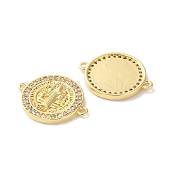 Стойка покрытие латунь кубический цирконий святой бенедикт соединительный шарм&nbsp;KK-C084-01E-G