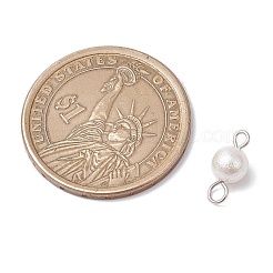 Круглые подвески-соединители с текстурированной раковиной и жемчугом&nbsp;PALLOY-JF03824-02