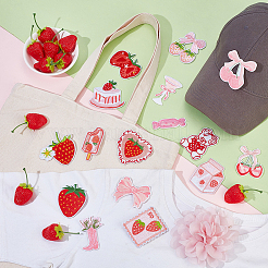 Ahademaker 17шт 17 стиля компьютерная вышивка полиэстер орнамент аксессуары&nbsp;FIND-GA0007-02