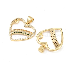 Латунные микро проложить кубического циркония подвески&nbsp;KK-F919-08B-G