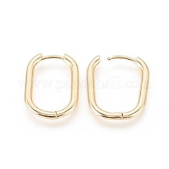 Латунные английском замке Серьги-кольца&nbsp;EJEW-F245-04G-B