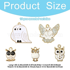 10шт 5 стиля подвески из сплава с эмалью&nbsp;FIND-YW0006-21