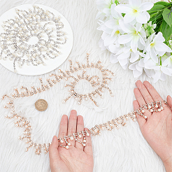 2 ярд двухцветных цепочек со стразами&nbsp;CH-WR0001-02