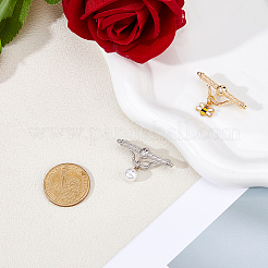 2 шт. 2-цветные булавки для килта из сплава для одежды&nbsp;JEWB-FH0002-62