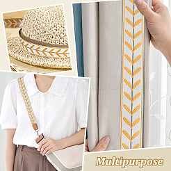 Жаккардовая полиэфирная лента длиной 12 м.&nbsp;OCOR-OC0001-46B