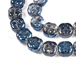 Стеклянные бусины с гальваническим покрытием &nbsp;EGLA-T021-06H