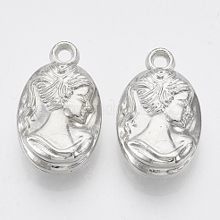 Подвески из пластика abs портрет&nbsp;KY-N007-07B