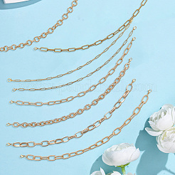 8 шт. 8 стиля 304 нержавеющая сталь и алюминиевые тросовые цепи цепь для бейсболки&nbsp;HJEW-SC0002-51