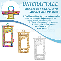 12 шт. 3-цветное ионное покрытие (IP) из нержавеющей стали 304 подвески&nbsp;STAS-UN0046-42