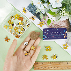 40шт 10 стиля подвески из сплава с эмалью&nbsp;ENAM-SC0004-70