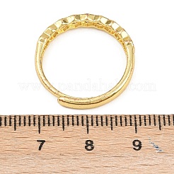 Манжеты из латуни с микро паве кубический цирконий для женщин&nbsp;RJEW-Z113-25G