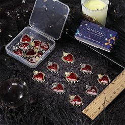 20шт 2 цвета сплава эмалевые подвески&nbsp;ENAM-SC0003-84