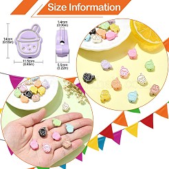 20шт 10 цвета окрашенные распылением бусины из сплава&nbsp;FIND-CJ0002-45