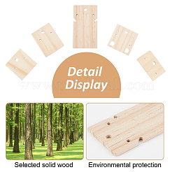 20 шт. 5 деревянных органайзера для сережек&nbsp;EDIS-NB0001-07