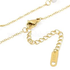 Ионное покрытие (ip) 304 нержавеющая сталь кристалл горный хрусталь бант кулон ожерелья для женщин&nbsp;NJEW-K276-24G