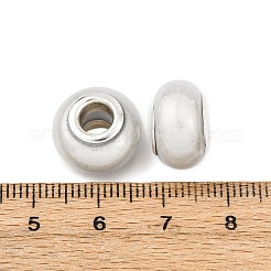 Двухцветные непрозрачные европейские бусины-рондель из смолы&nbsp;RESI-Z046-02B