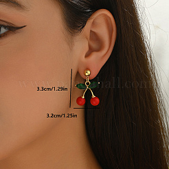 Латунная эмаль болтающийся серьги&nbsp;XF3757-3