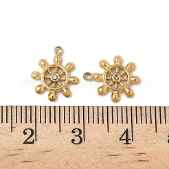 Подвески из нержавеющей стали 304 со стразами&nbsp;STAS-V015-21G