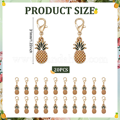 20 шт. подвеска из эмали для украшения брелока для сумки&nbsp;HJEW-ME0001-05A